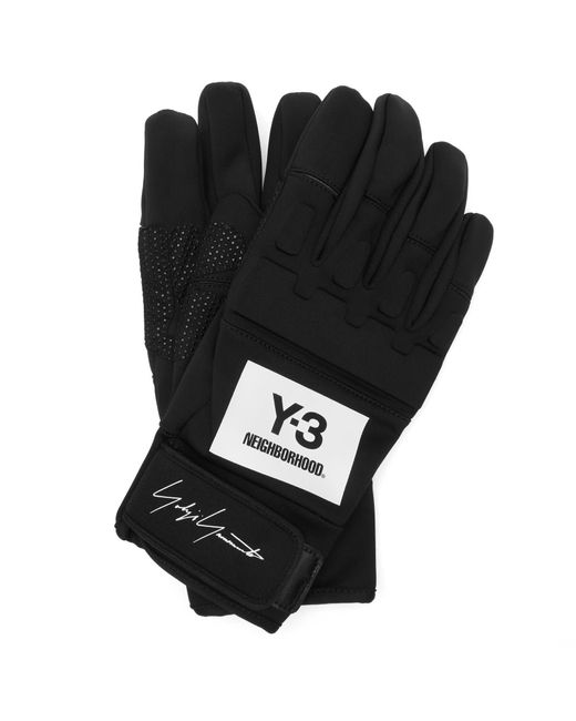 Y-3 Black X Nbhd Gloves for men