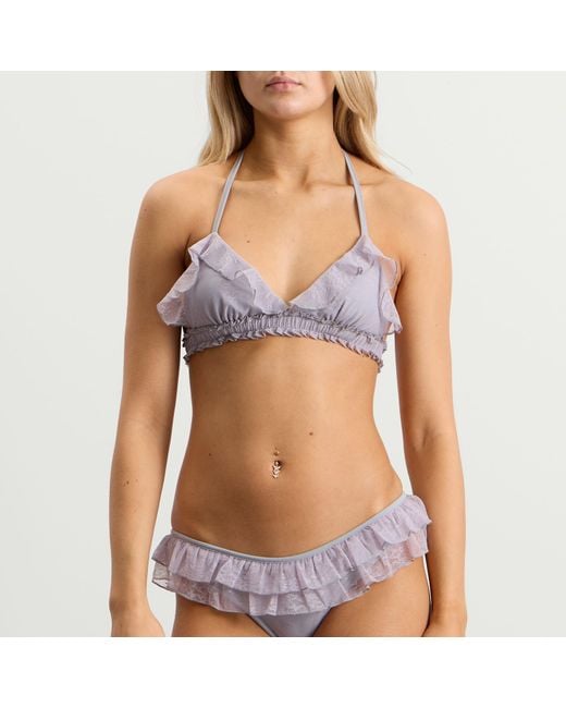 My Mum Made It Purple Lace Frill Bikini Bottom