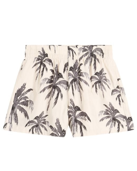 Anine Bing Natural Kam Palm Shorts