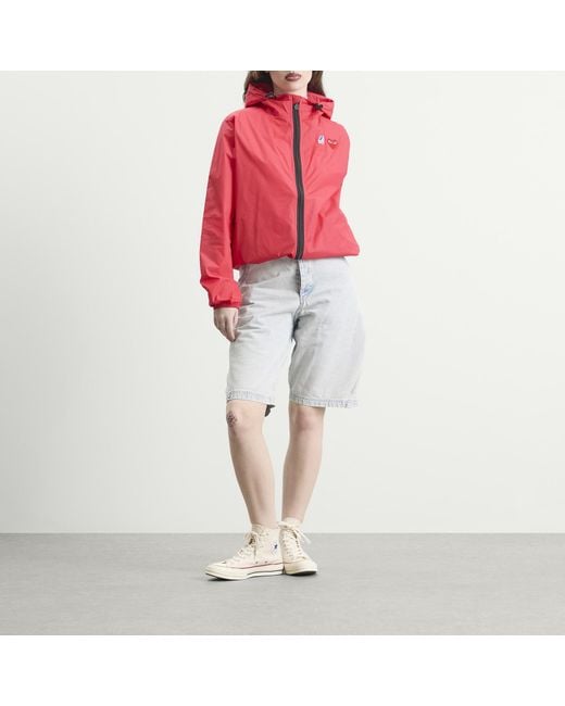 COMME DES GARÇONS PLAY Red K-Way Emblem Full Zip Jacket