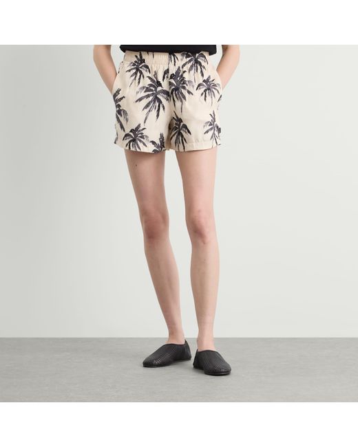 Anine Bing Natural Kam Palm Shorts
