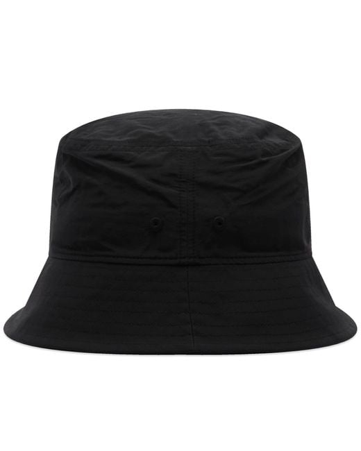 Goldwin Black Nylon Bucket Hat for men