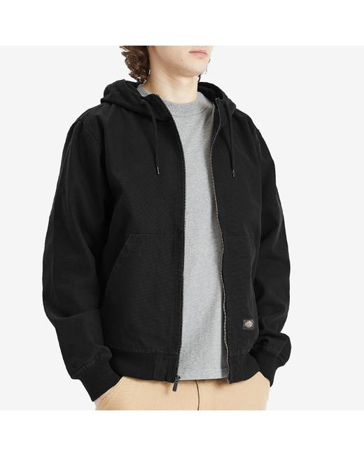 Dickies Black Duck Canvas Hooded Jacket for men