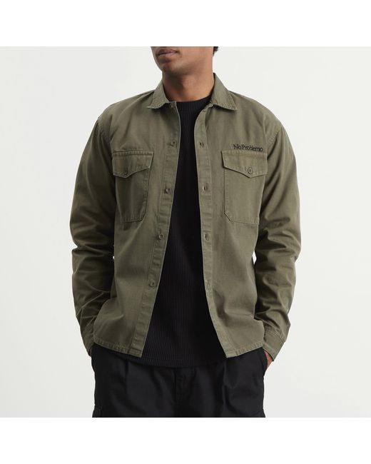 No Problemo Green Mini Problemo Ripstop Work Shirt for men