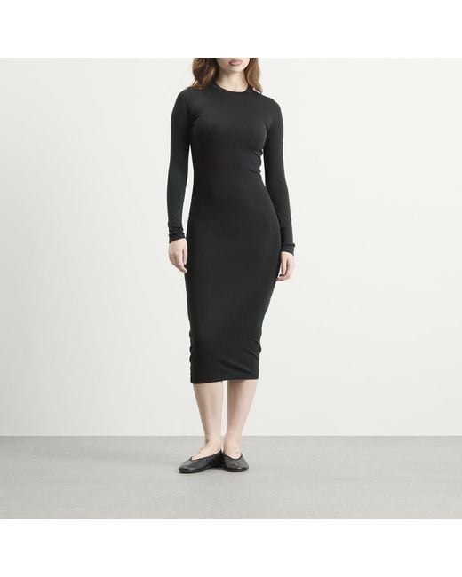 Fear Of God Black Fitted Long Sleeve Dress