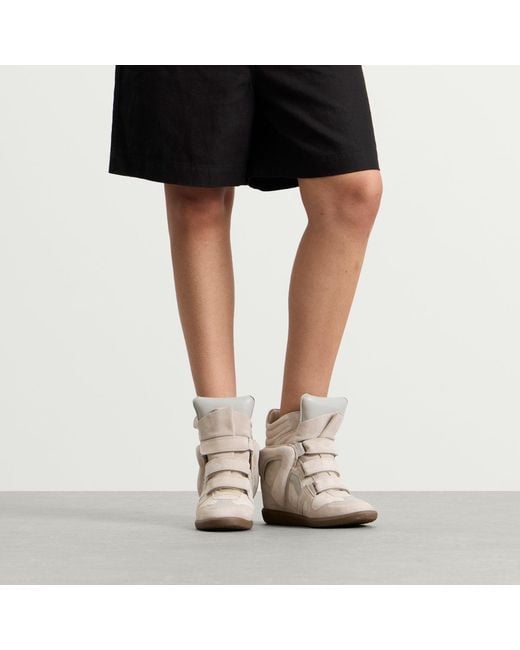 Isabel Marant Metallic Bekett Platform Sneaker