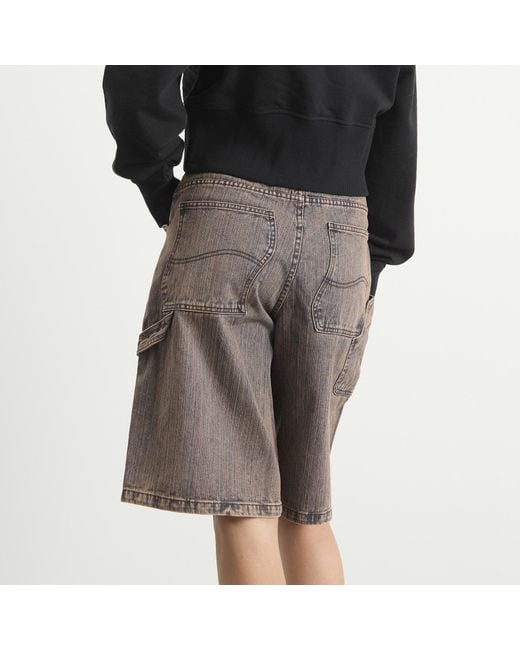 Dime Gray Denim Shorts