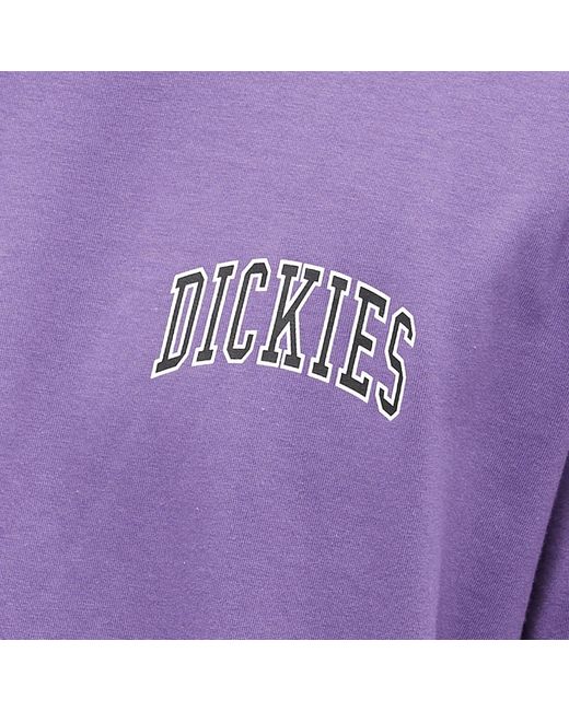 Dickies Purple Aitkin Chest Logo T-Shirt for men