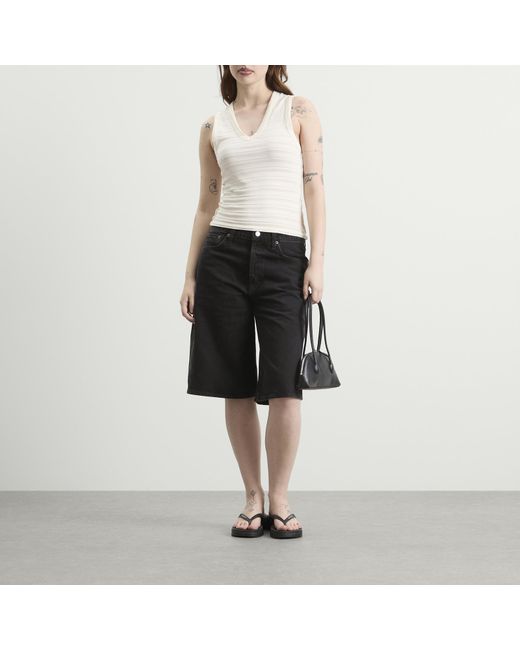 Agolde Black Ramona Short