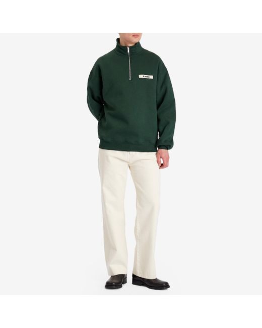 【JACQUEMUS】グログラン パッチ ロゴ ハーフジップ スウェット JACQUEMUS】グログラン パッチ ロゴ ハーフジップ スウェット