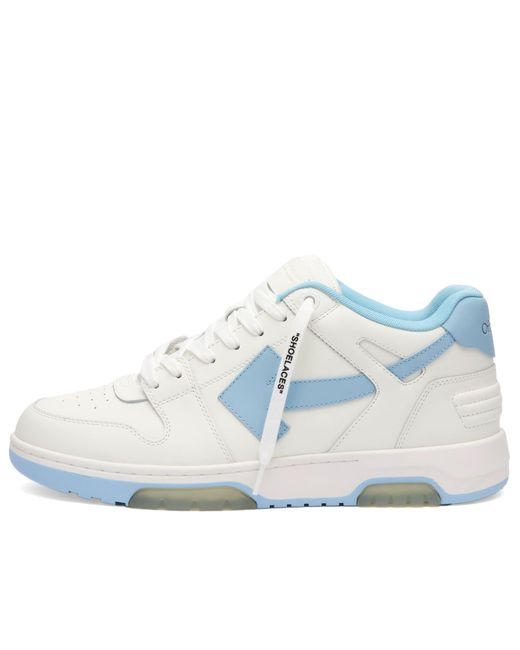 Off-White c/o Virgil Abloh Blue Off- Out Of Office Leather Sneakers for men