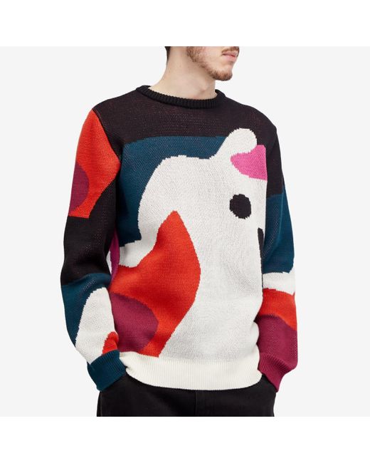 by Parra Red Grand Ghost Caves Jumper for men