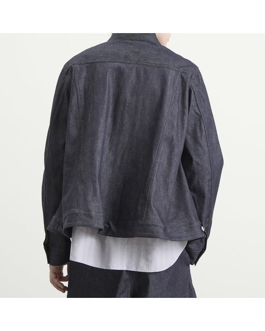 Comme des Garçons Blue Denim Jacket for men