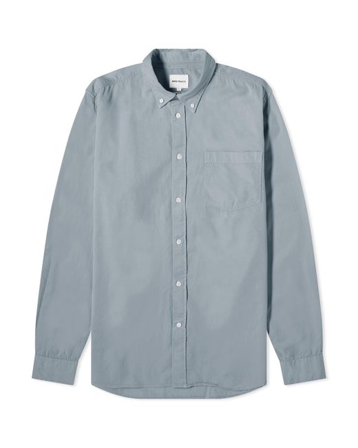 Norse Projects Blue Anton Light Twill Button Down Shirt for men