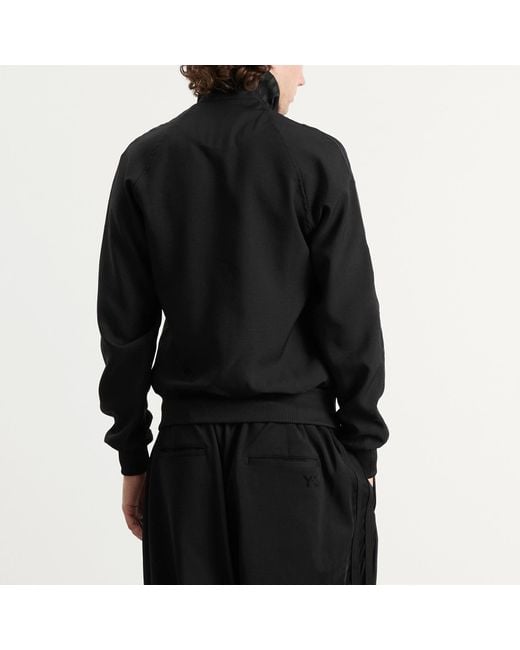 Y-3 Black Three Stripe Track Top for men