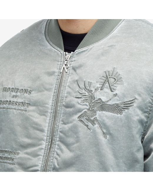 Represent Gray Horizons Classic Flight Jacket for men