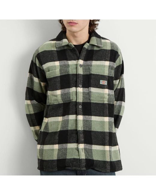 Dickies Green Plaid Coaling Shirt for men