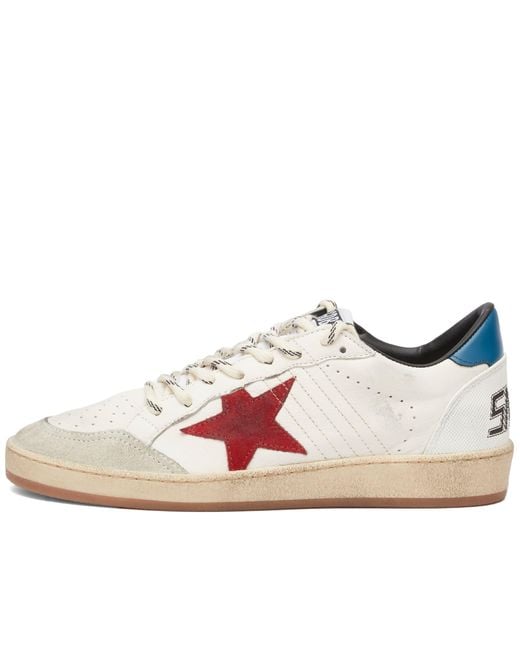 Golden Goose Deluxe Brand Pink Ball Star Ornamental Leather Sneakers for men