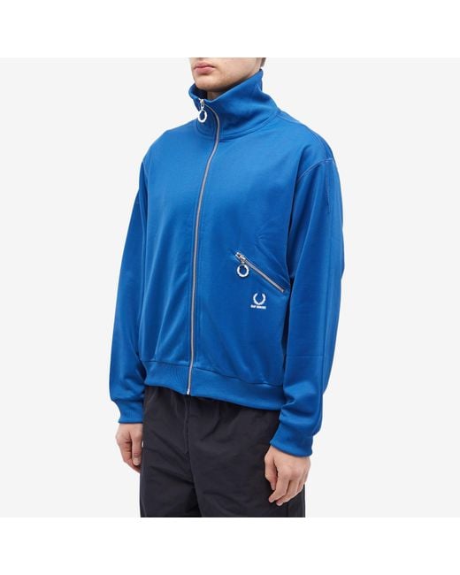 Fred Perry Blue X Raf Simons Printed Track Jacket for men