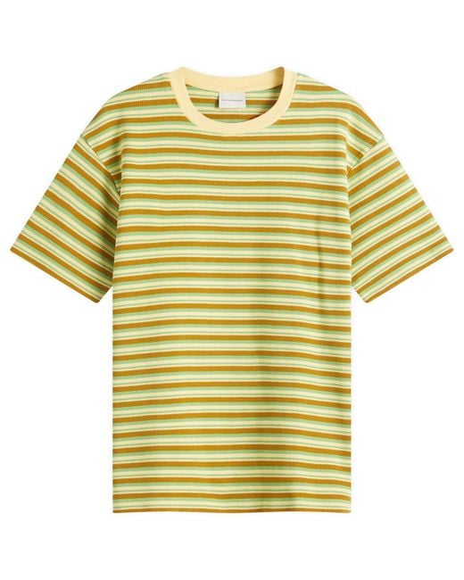 Drole de Monsieur Yellow Striped T-Shirt for men