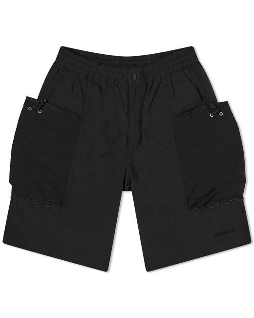Wild Things Black Camp Tool Pocket Shorts for men