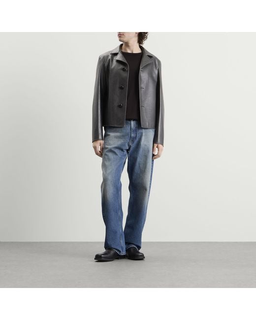 Maison Margiela Black Mm6 Faux Leather Jacket for men