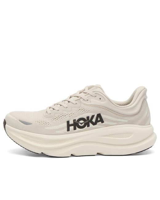 Hoka One One White Bondi 9 Sneaker for men