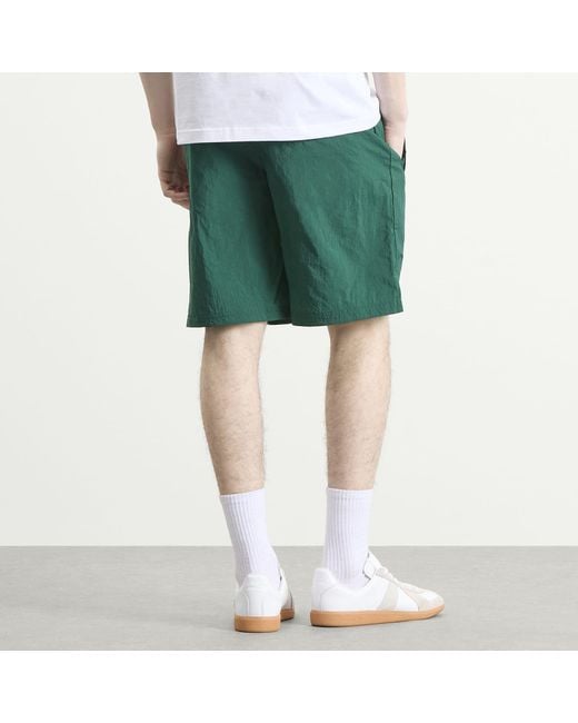 Adidas Green Three Bar Logo Short for men