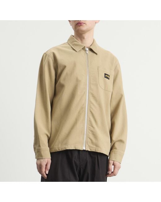 Stan Ray Natural Cord Zip Shirt for men