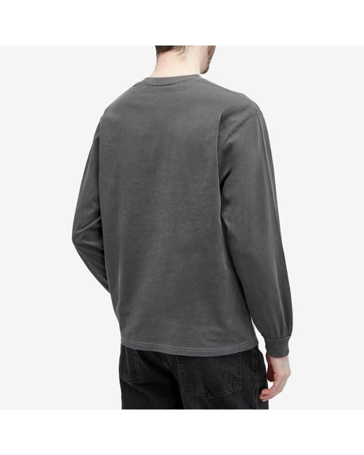 Thisisneverthat Gray That Pocket Long Sleeve T-Shirt for men