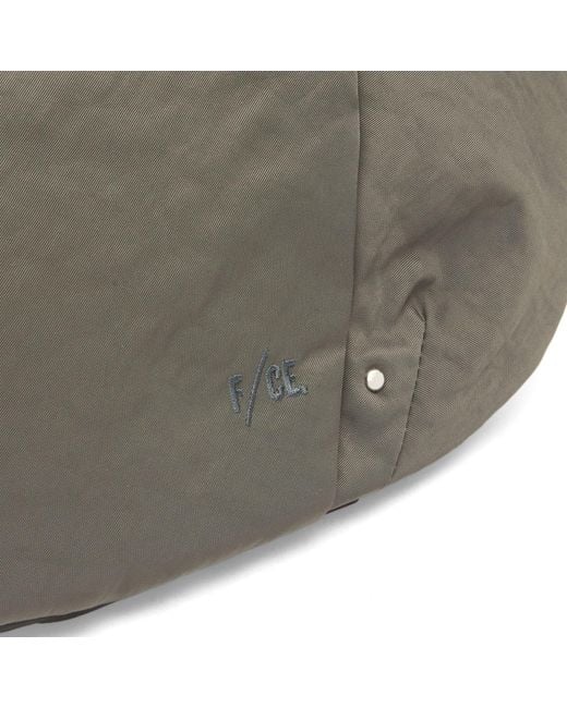 F/CE Gray Textured Twill Pouch