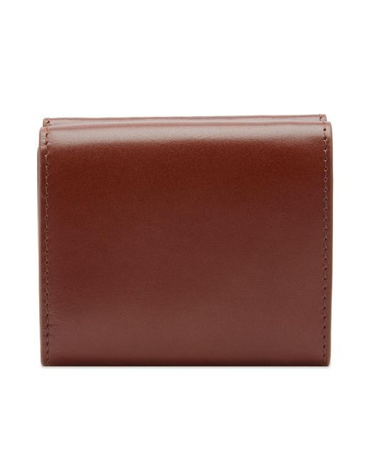 A.P.C. Brown Geneve Trifold Wallet