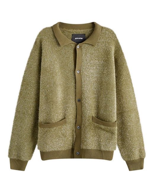 Fucking Awesome Green Big Night Out Cardigan for men