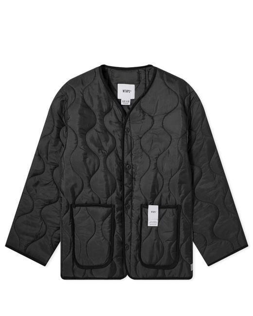 (w)taps Black 02 Nylon Liner Jacket for men