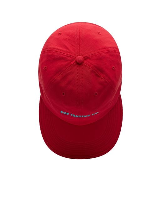 Pop Trading Co. Red Flexfoam Sixpanel Hat for men