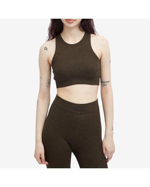 Fear Of God Brown Waffle Sport Tank Top