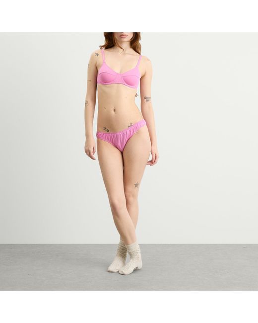 Fruity Booty Pink Cotton Jersey Brief