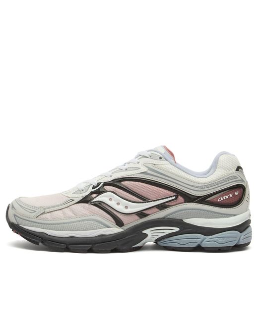 Saucony White Progrid Omni 9 Sneaker for men