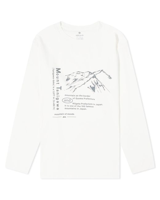 Snow Peak White X Mountain Of Moods Mt.Tanigawa Long Sleeve T-Shir for men