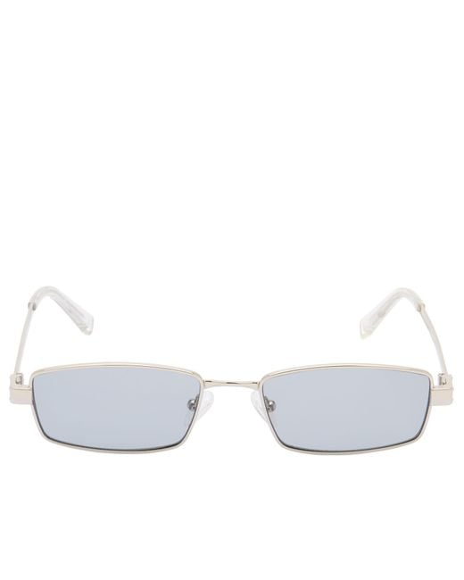 Le Specs White Bizarro Sunglasses