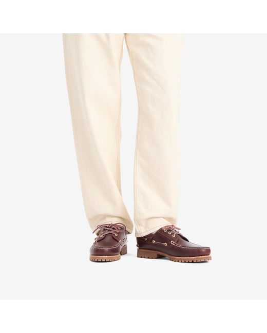 Timberland Brown 3-Eye Classic Lug Shoe for men