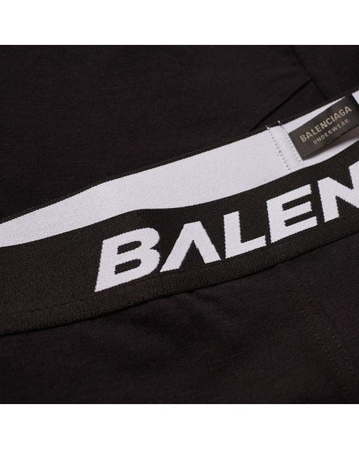 Balenciaga Black Logo Boxer Briefs for men