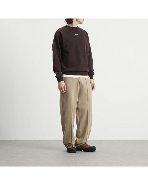 Drole de Monsieur Brown Drole De Monsieur Classic Slogan Sweatshirt for men