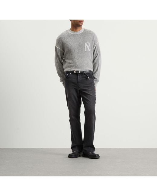 Represent Gray Lightweight Alpaca Knit Jumper for men