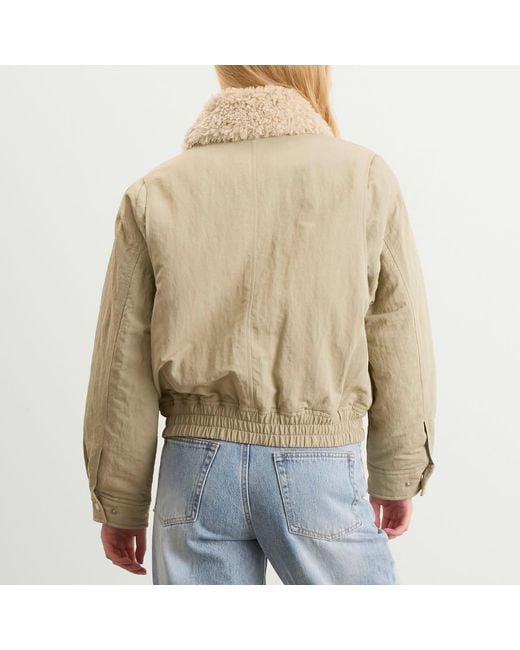 DUNST Natural Padded Minimal Flight Jacket