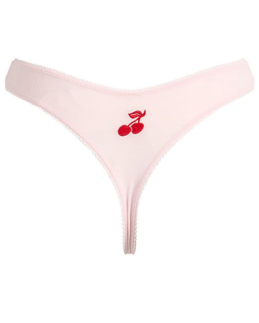 Fruity Booty White Commando Thong