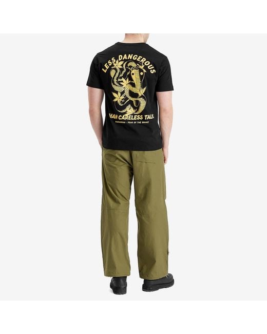 Maharishi Black Less Dangerous T-Shirt for men