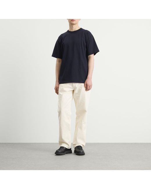 Norse Projects Natural Korshavn Relaxed Twill 5 Pocket Trousers for men