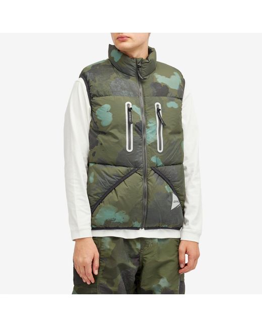 Gramicci X And Wander Down Vest in Green for Men | Lyst