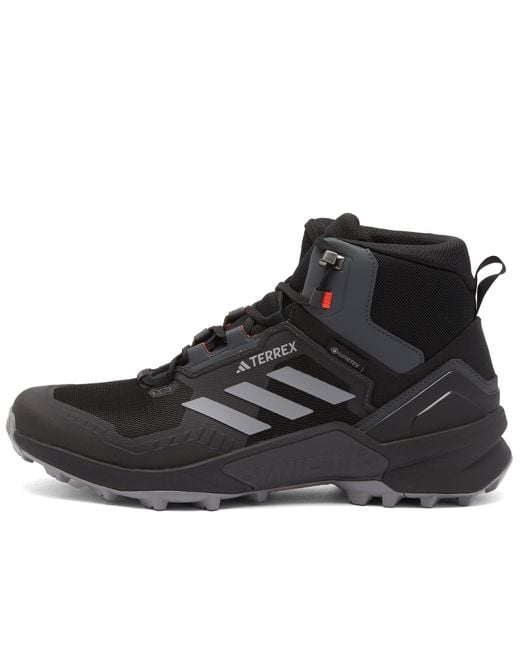 adidas Terrex Swift R3 Mid Gore-tex Sneakers in Black for Men | Lyst